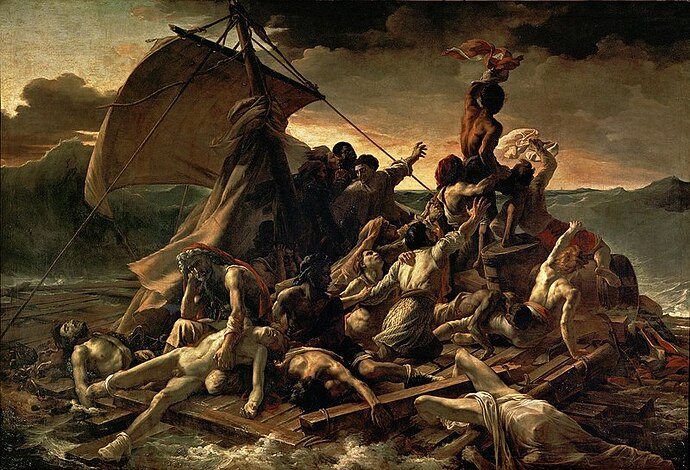 JEAN_LOUIS_THÉODORE_GÉRICAULT_-La_Balsa_de_la_Medusa(Museo_del_Louvre,_1818-19)