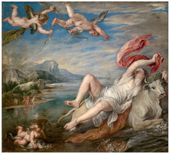 El Rapto de Europa, Rubens