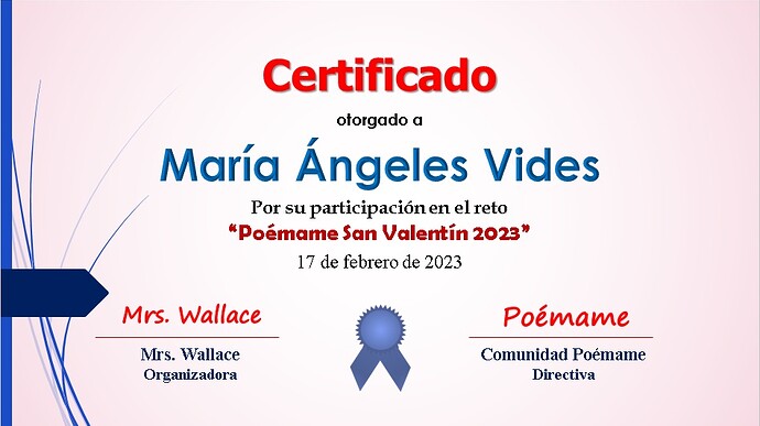 María Ángeles Vides - Sábado 18-02-2023