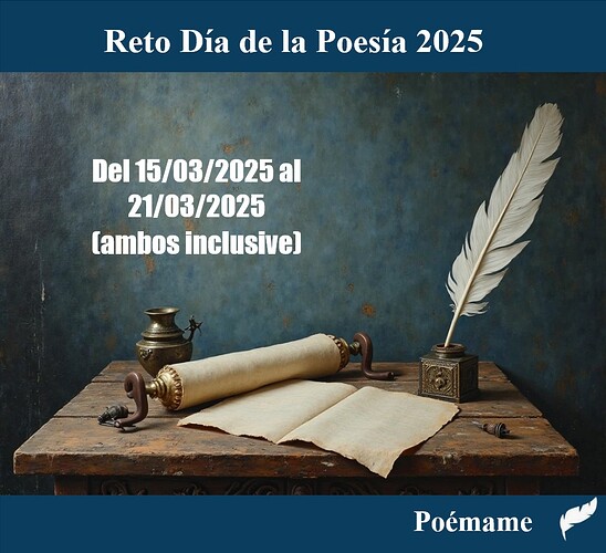 RETO POÉTICO DÍA DE LA POESÍA 2025 - Portada