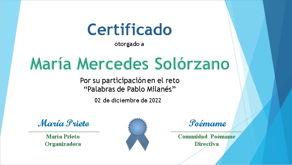 María Mercedes Solórzano - 03-12-2022
