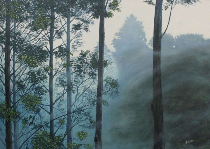 Bosque-Niebla-Final-N.jpg, Pintura por Jorge Marin | Artmajeur