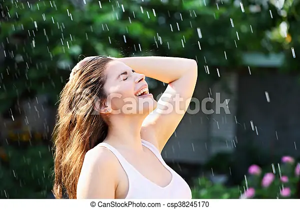 la-mujer-está-bajo-la-lluvia-retrato_csp38245170