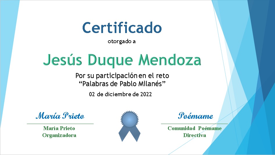 Jesús Duque Mendoza - 03-12-2022