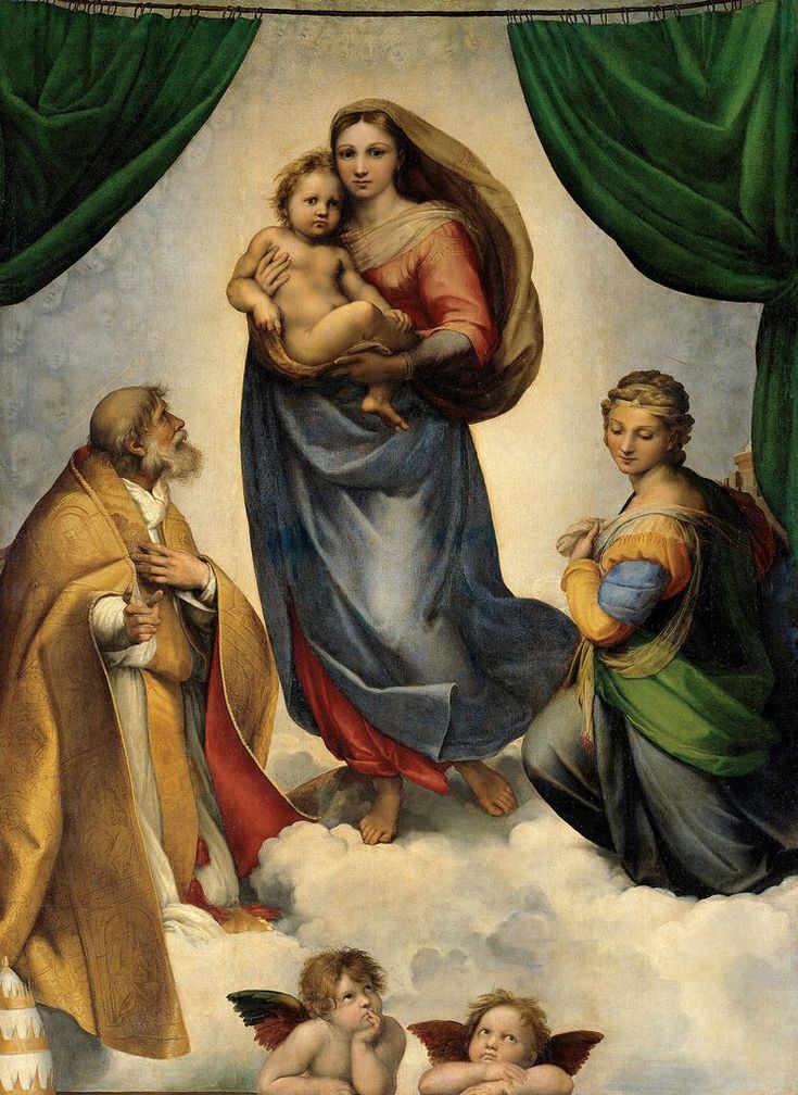 RAFAEL - Madonna Sixtina, Mother of Jesus