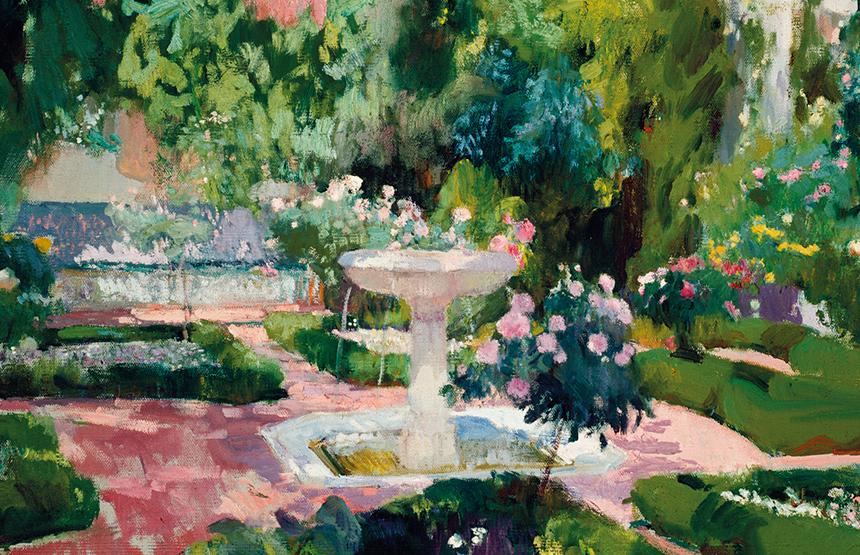 sorolla jardín de su casa